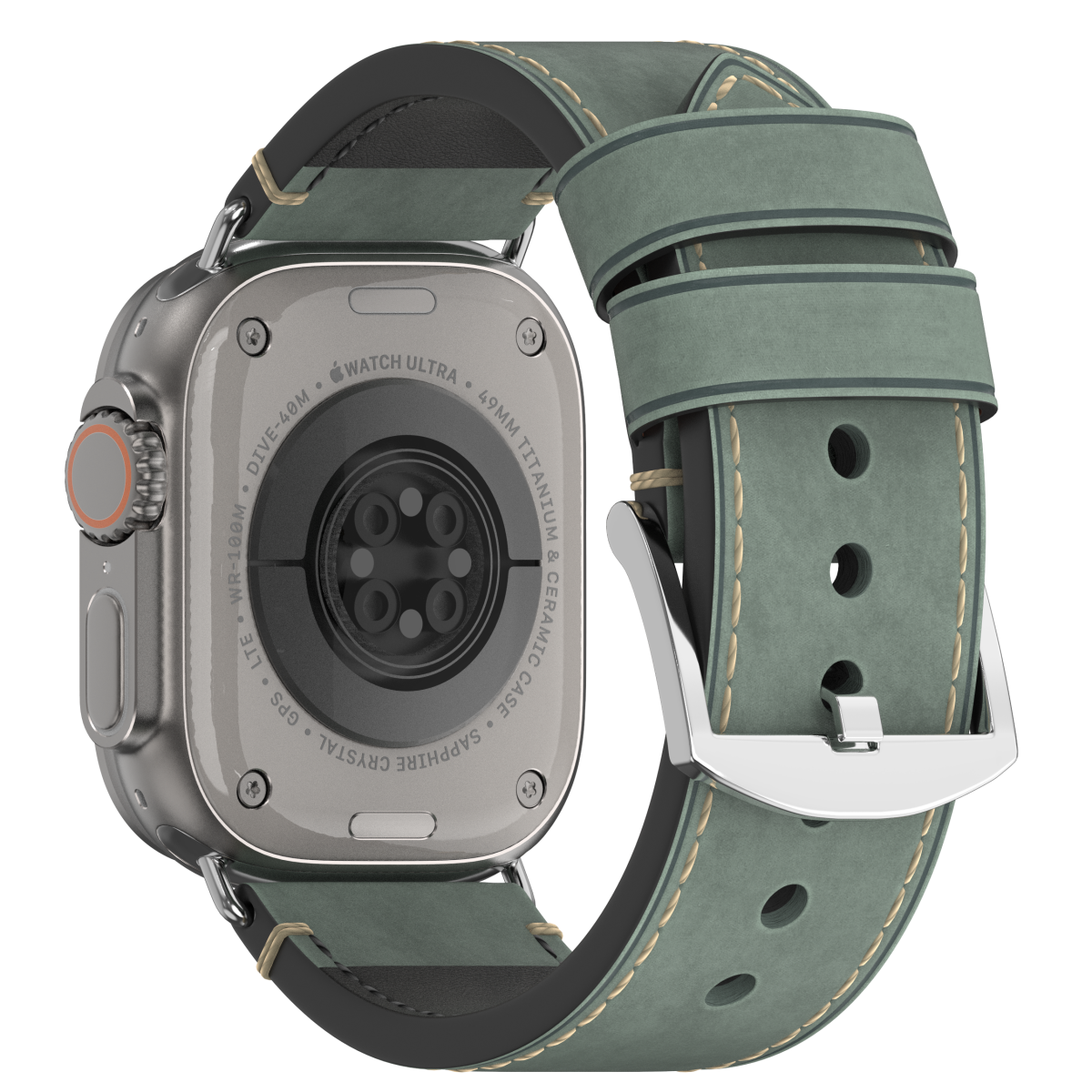 Premium Vintage Leather Band for Apple Watch ,  Handcrafted Distressed Finish