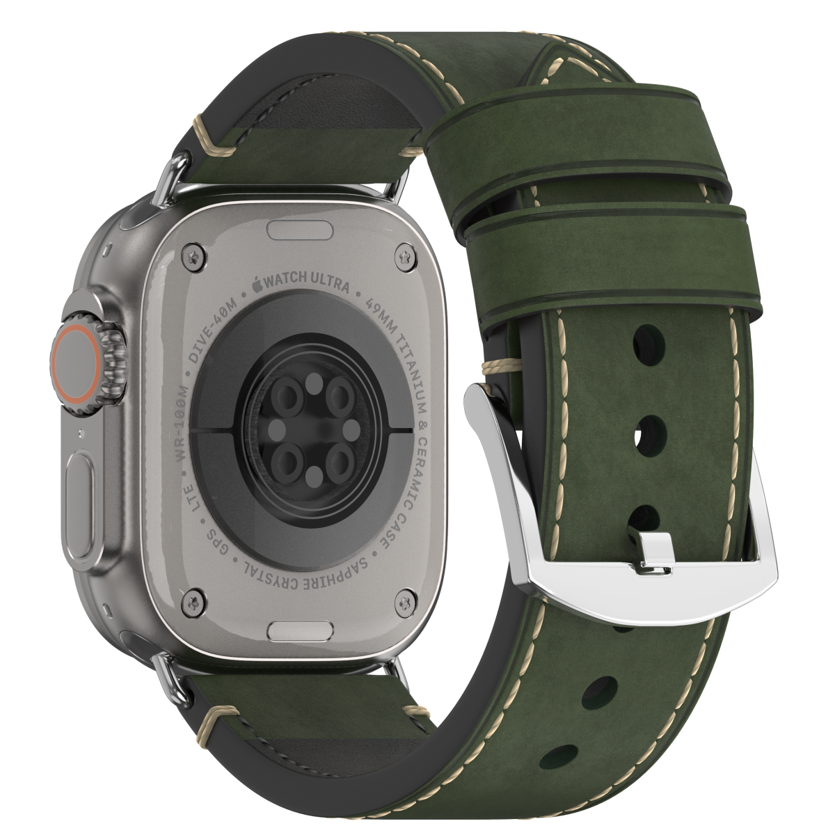 Premium Vintage Leather Band for Apple Watch ,  Handcrafted Distressed Finish