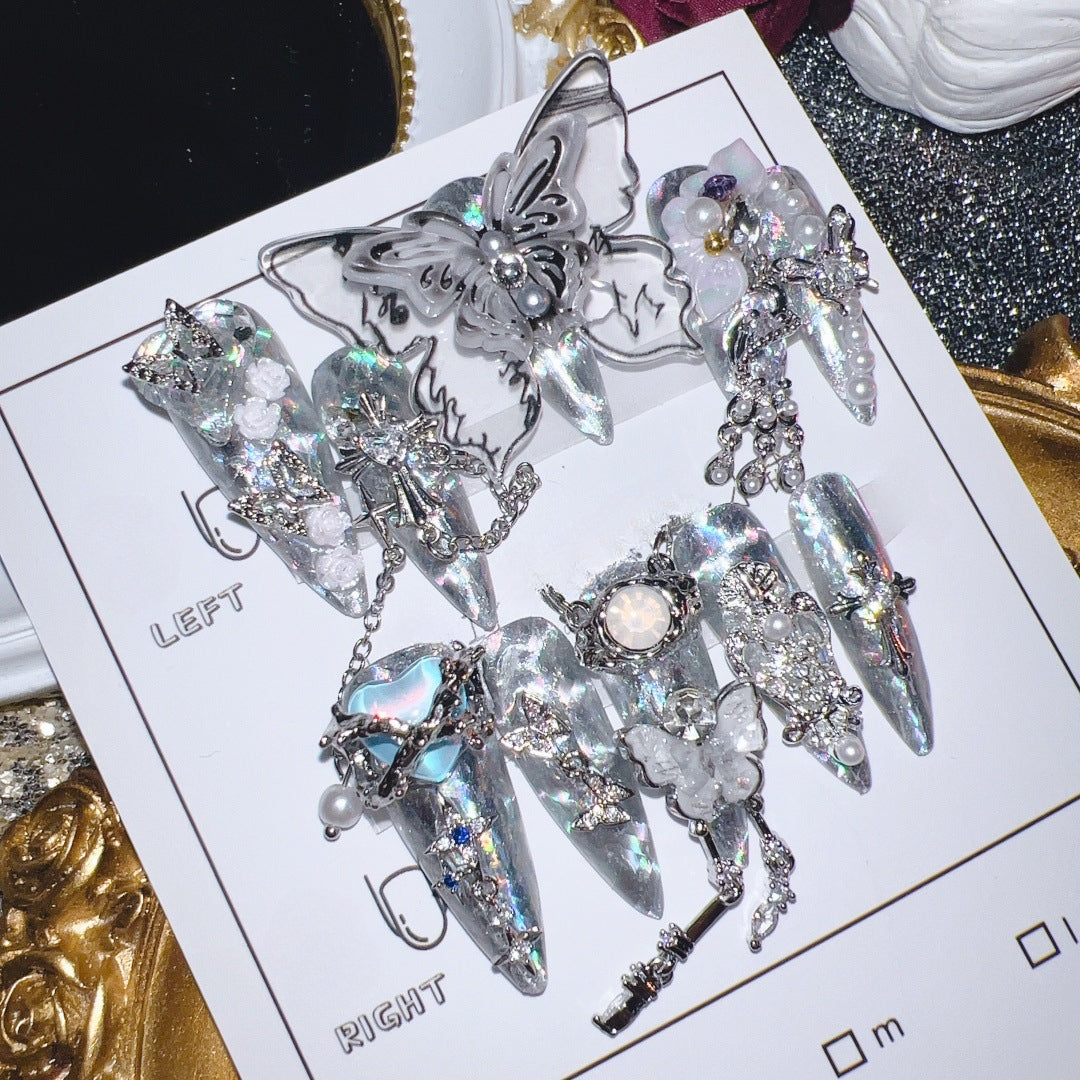 1017-Handmade press on nails fake nails removable