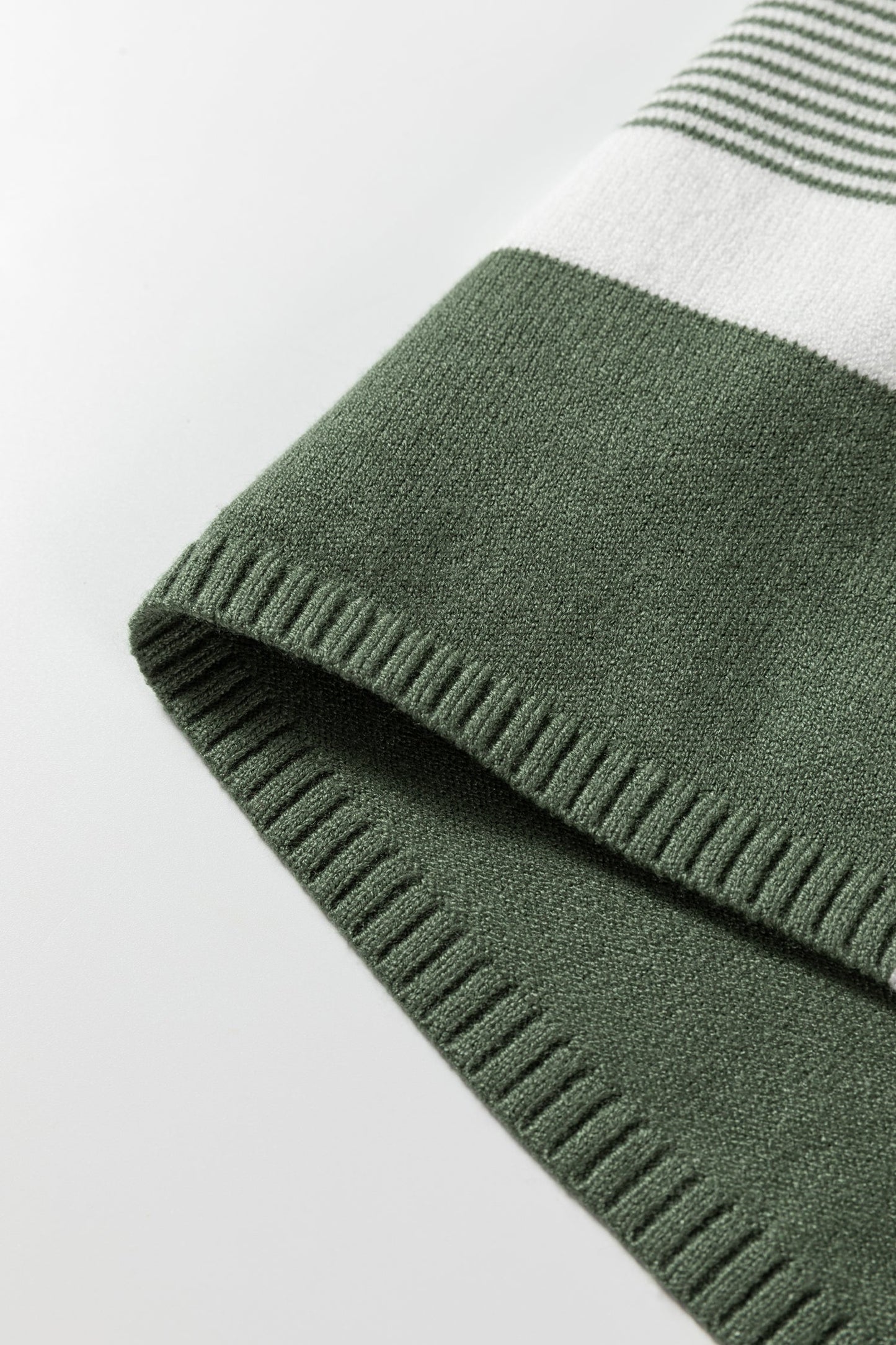 Stripe Colorblock Patchwork Dolman Sleeve Sweater