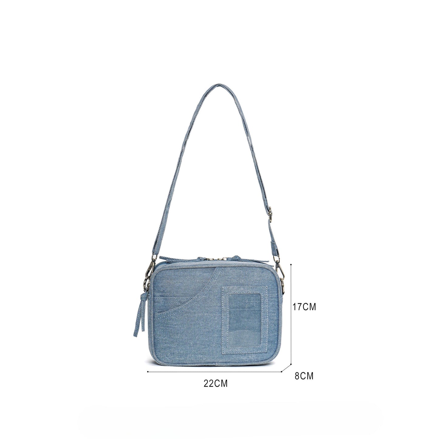Casual Mini Denim Bag for Women – Versatile Shopping Canvas Bag & Small Shoulder Hobo Bag