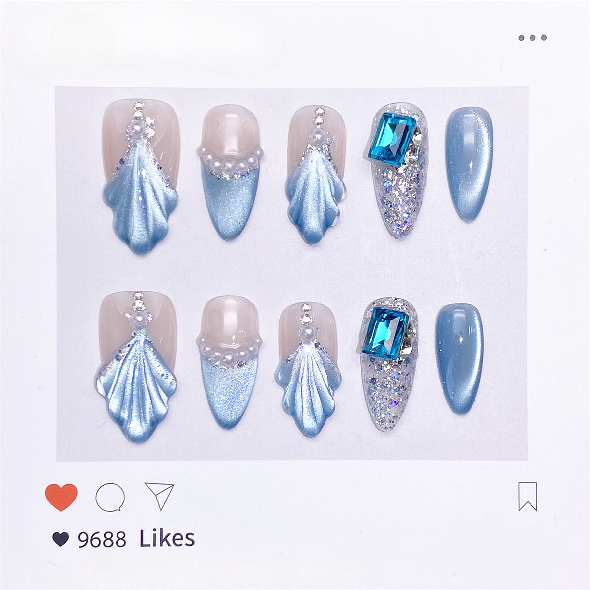 0944- Handmade press on nails fake nails removable