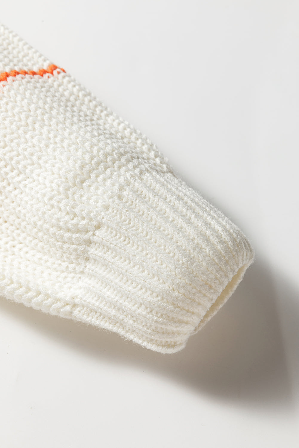 Stripe V-Neck Drop Shoulder Sweater