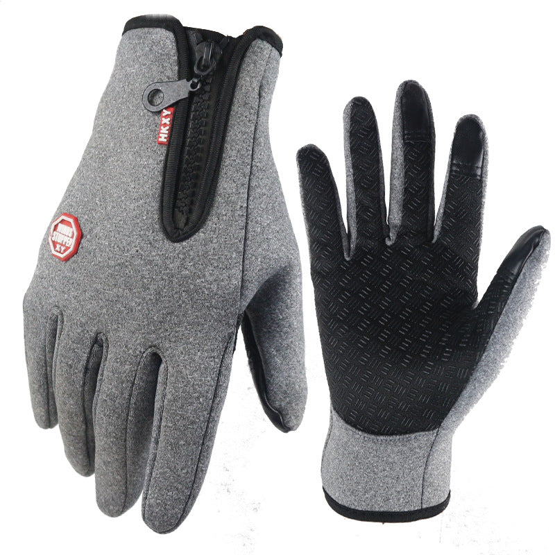 Ski gloves with touchscreen functionality