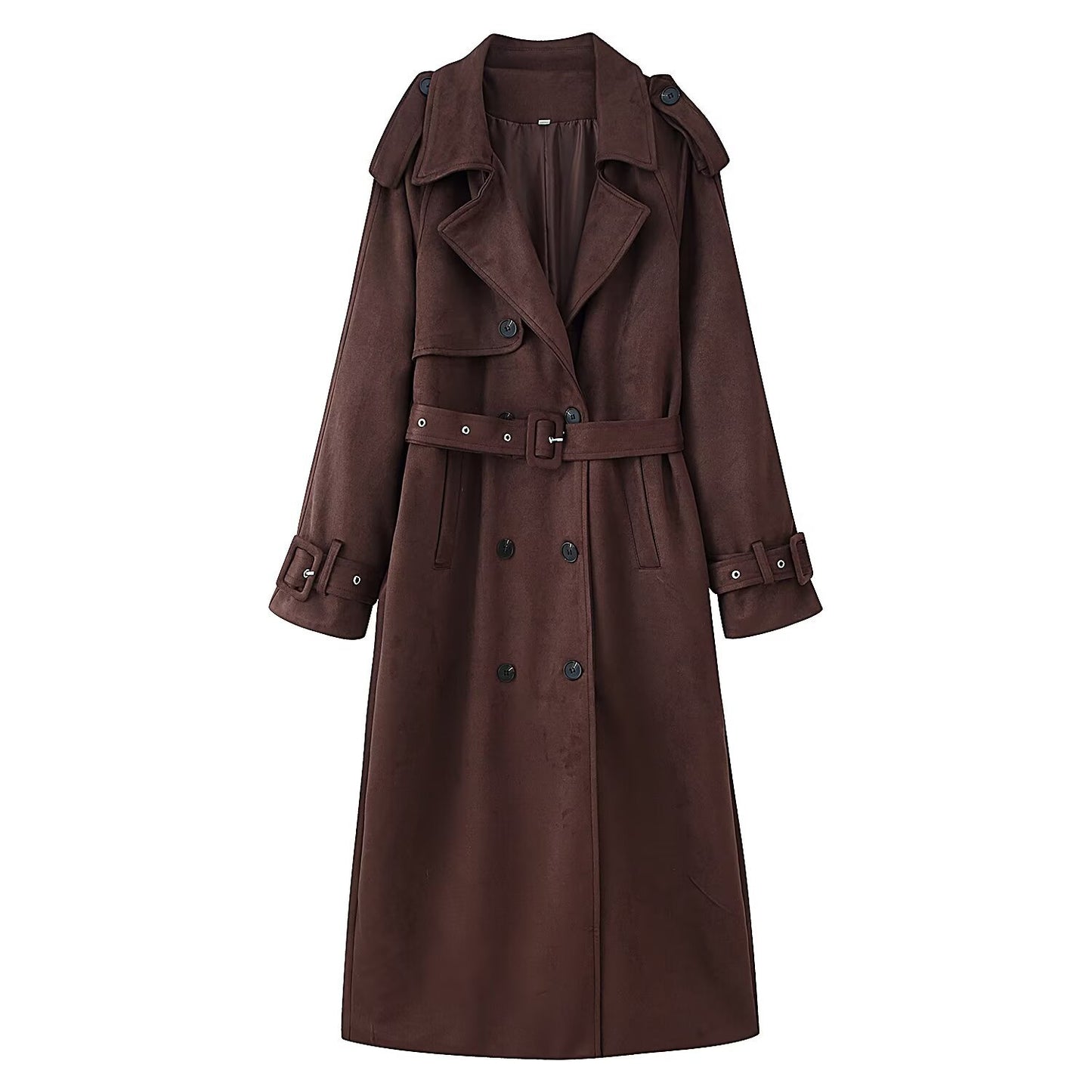 Casual Belted Trench Coat for Women