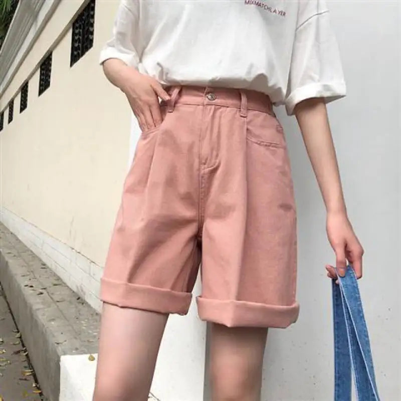 Harajuku High Waist Wide Leg Shorts for Girl and Women - # GIAA23610001