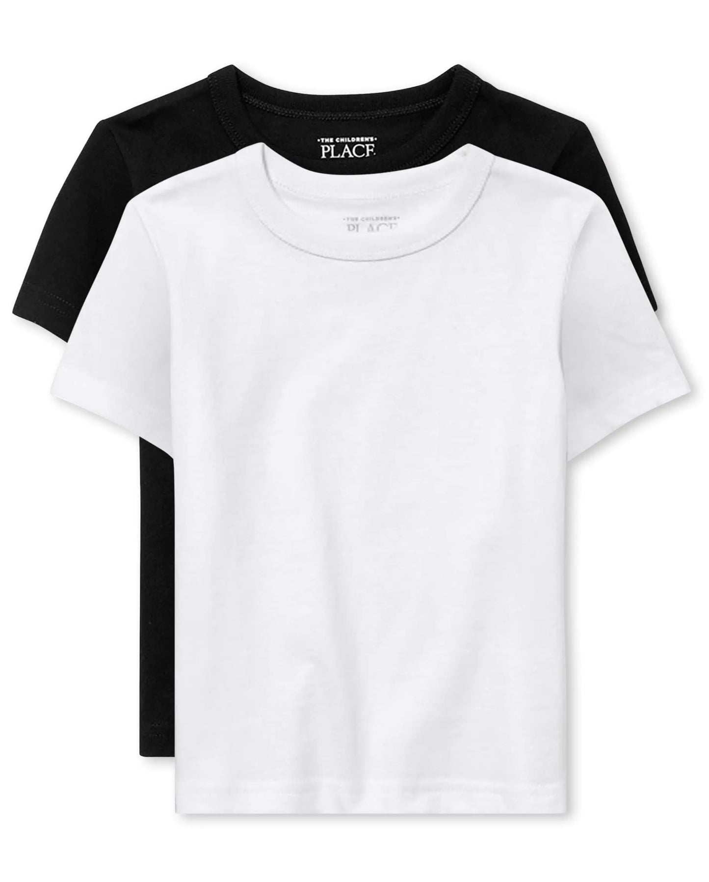 The Children's Place Baby-Boys and Toddler Basic Short Sleeve Tee 5T Black/White 2-pack - # BOAA11510013