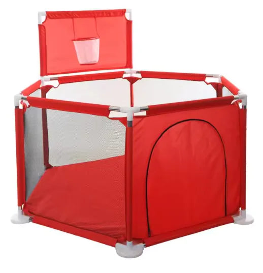 IMBABY Baby Playpen – Safety Barrier with Balls Pool, Basketball & Football for Kids - # BOT&G511510001