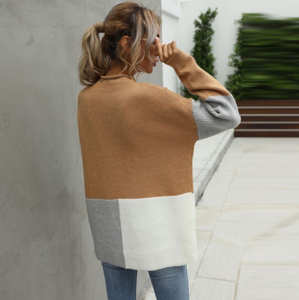 Color Blocked Lux Sweater