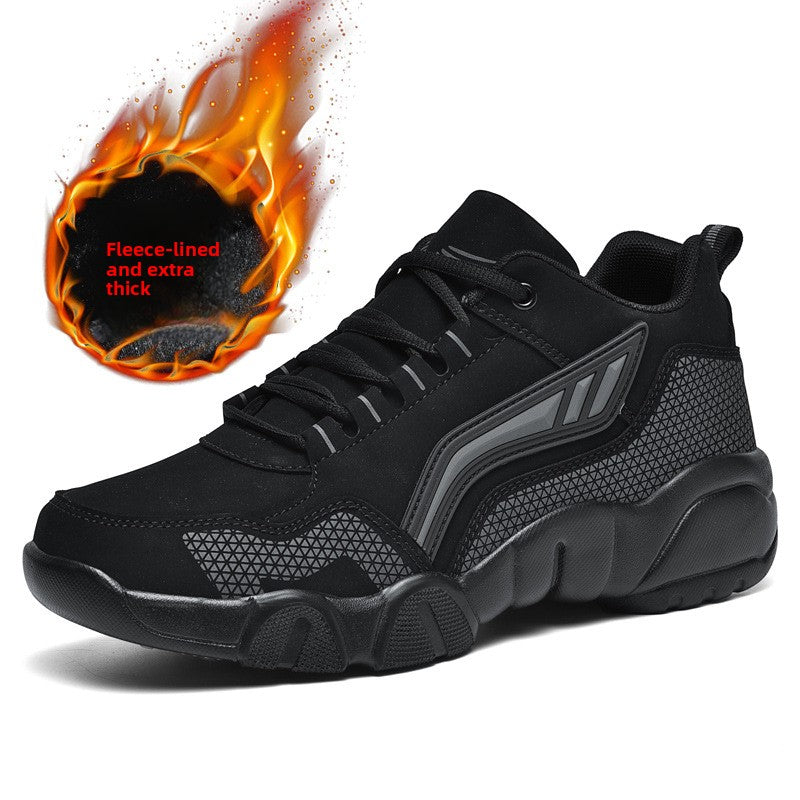 Men's Waterproof Leather Running Shoes