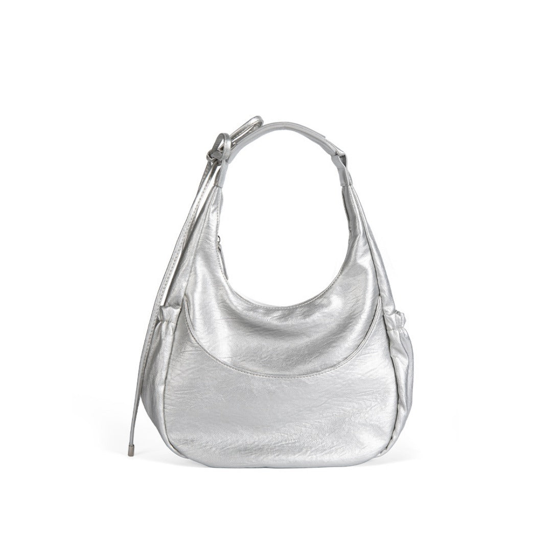 Large Capacity Black Handheld Underarm Bag Women, Versatile Shoulder Hobo Bag