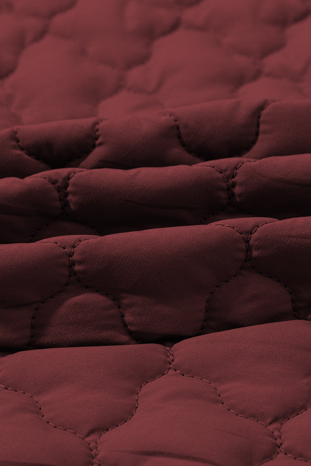 Quilted Zip-Up Snap Button Pocketed Vest