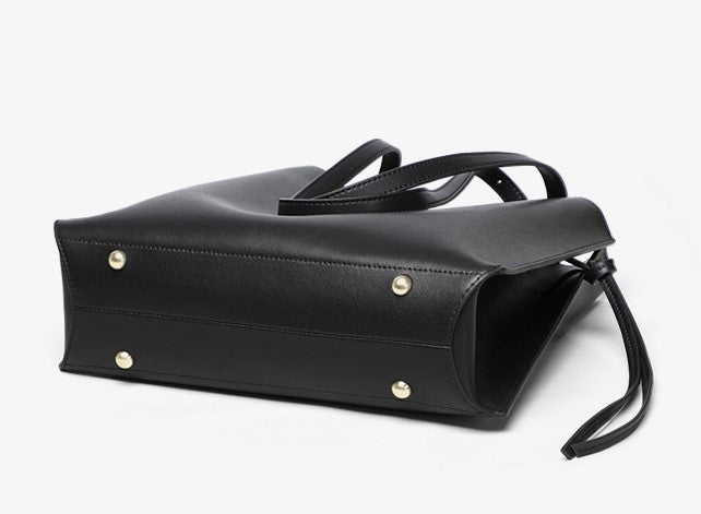 Genuine leather large hobo bag for women commuter bucket bag 5558