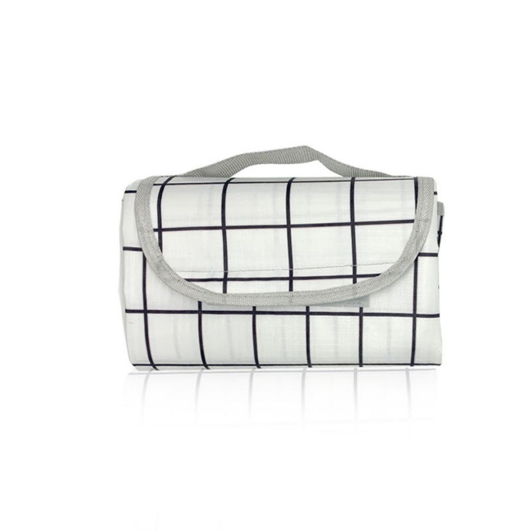 Spring outing thickened picnic mattress, outdoor camping mattress portable outing, plaid floor mat