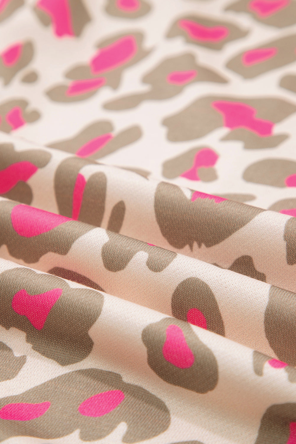 Leopard Zip-Up Hooded Sweatshirt