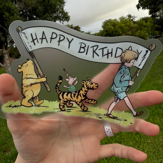 Hundred Acre Birthday Stickers