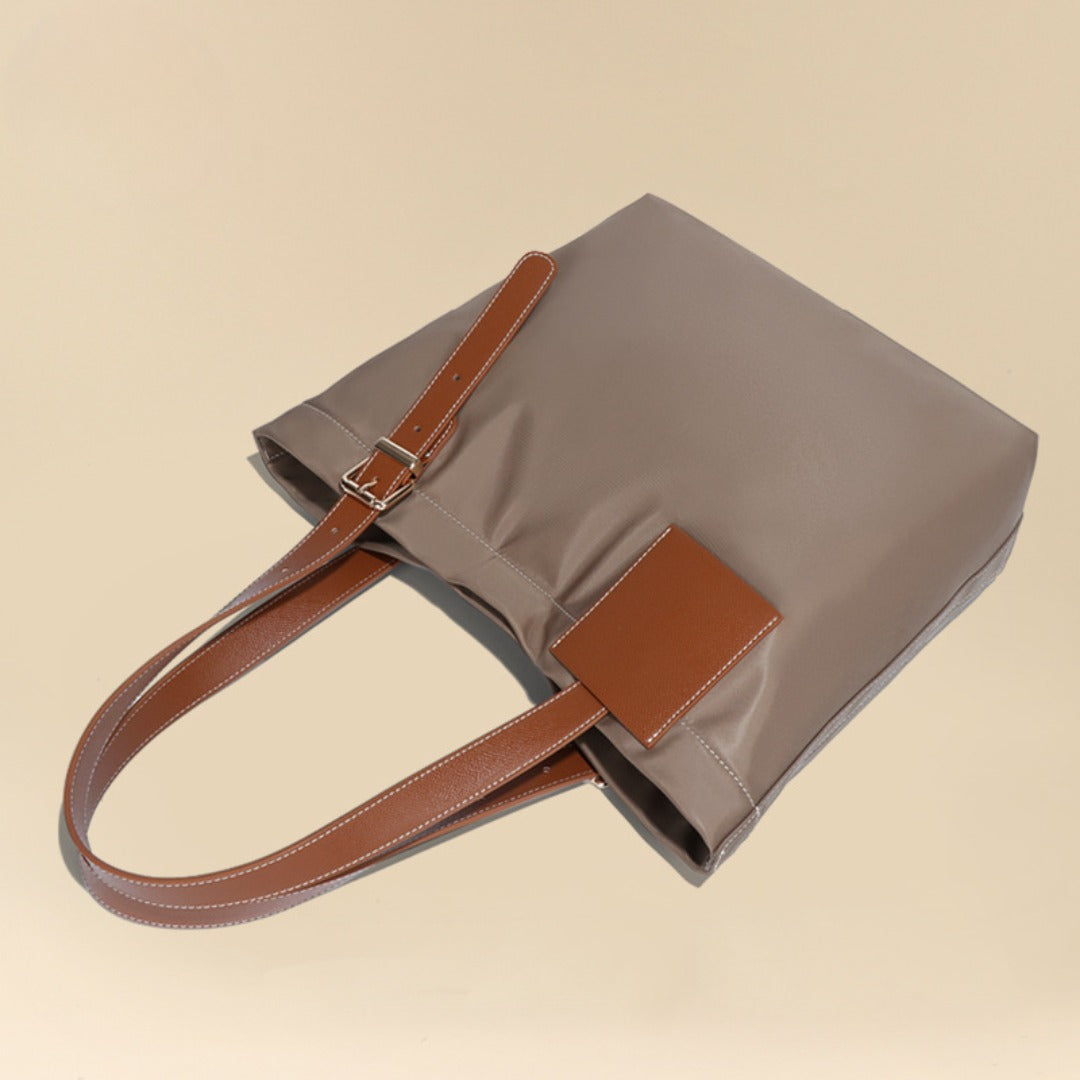 Stylish Nylon Cloth Tote Bag - Casual Solid Color Mommy Bag for Travel & Everyday Versatility