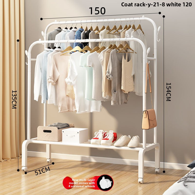Indoor floor-standing clothes rack