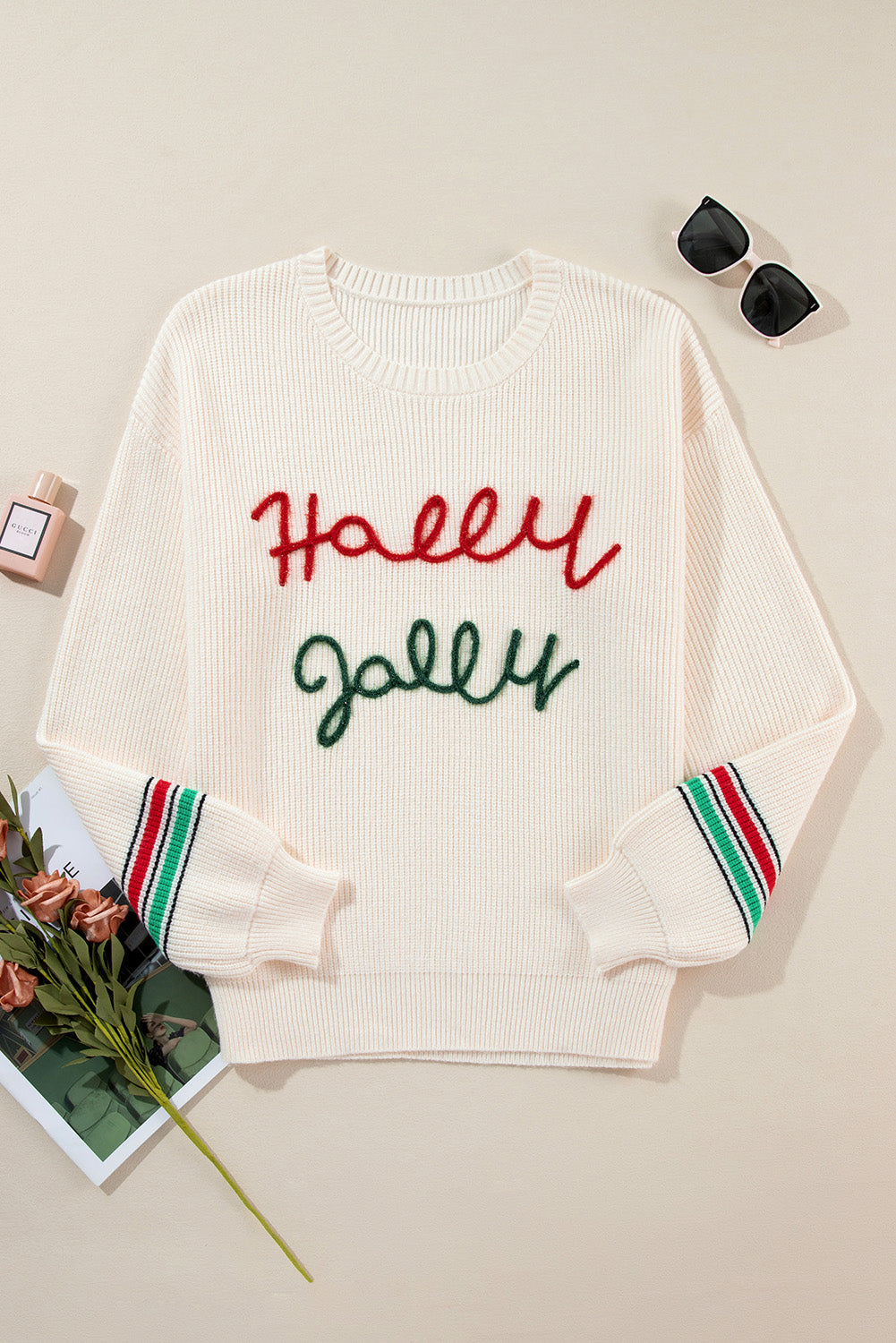 Christmas Holly Jolly Tinsel Sweater
