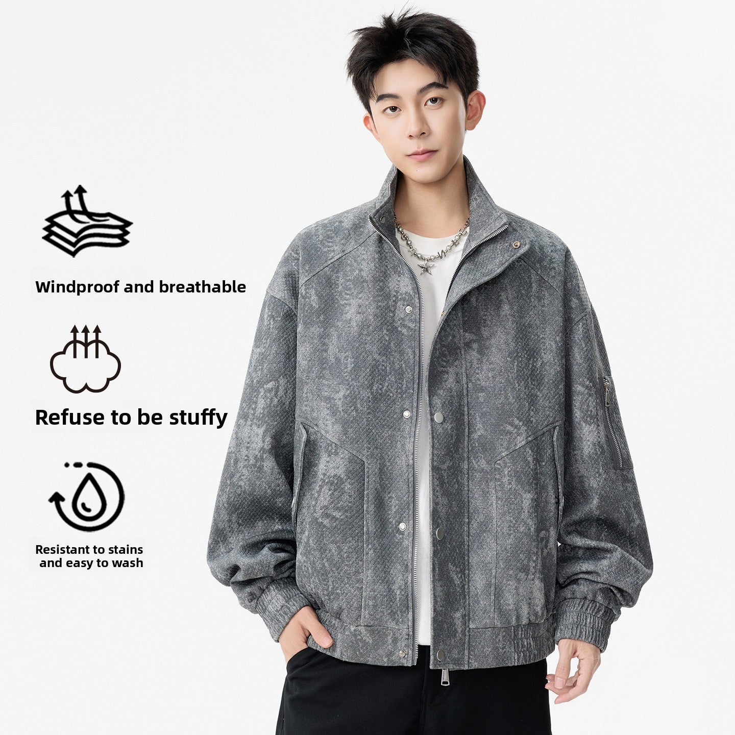 Polyester Casual Jacket