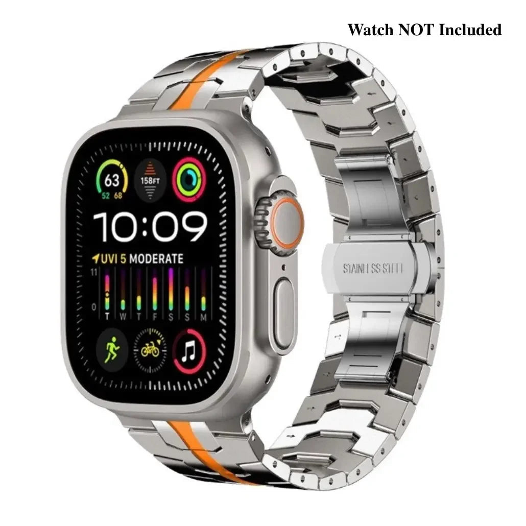 Stainless Steel Metal Watchband For Apple Watch-Ironman Version