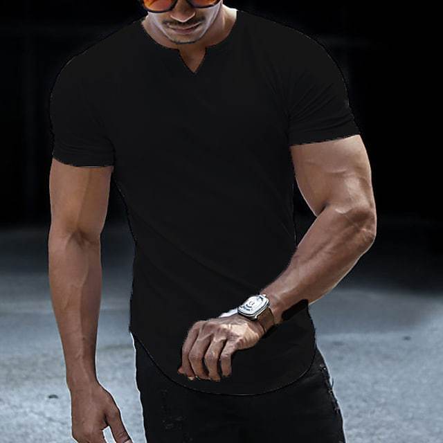 V-neck Men's Casual T-shirt