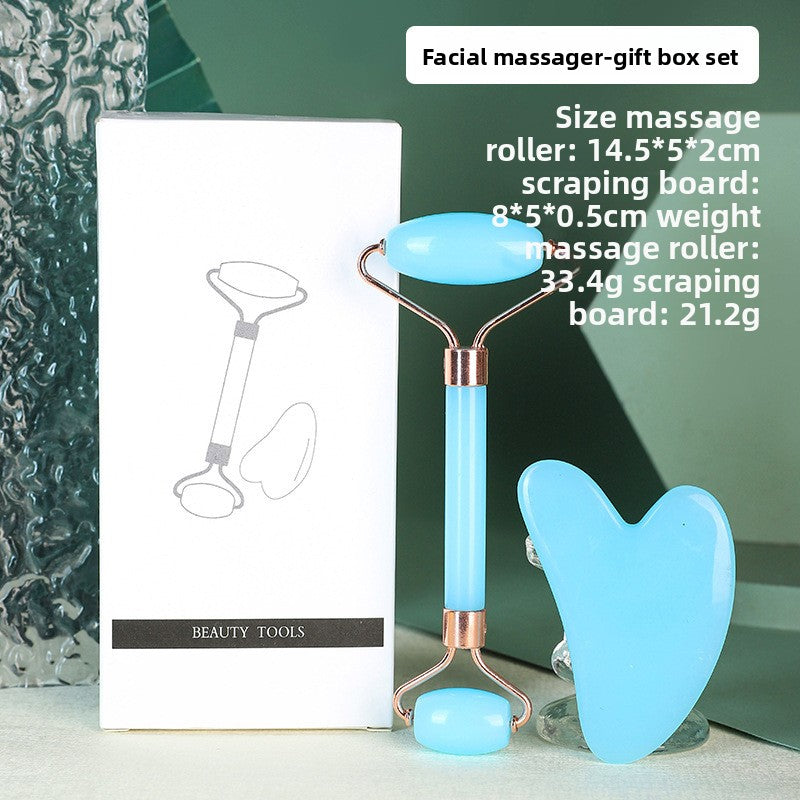 Double-head roller facial massager