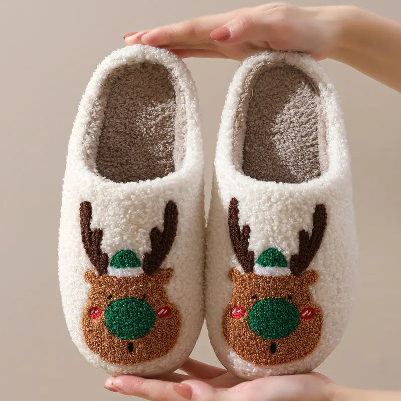 Winter Fluffy Fur Flat Slippers - # BOAA73410004