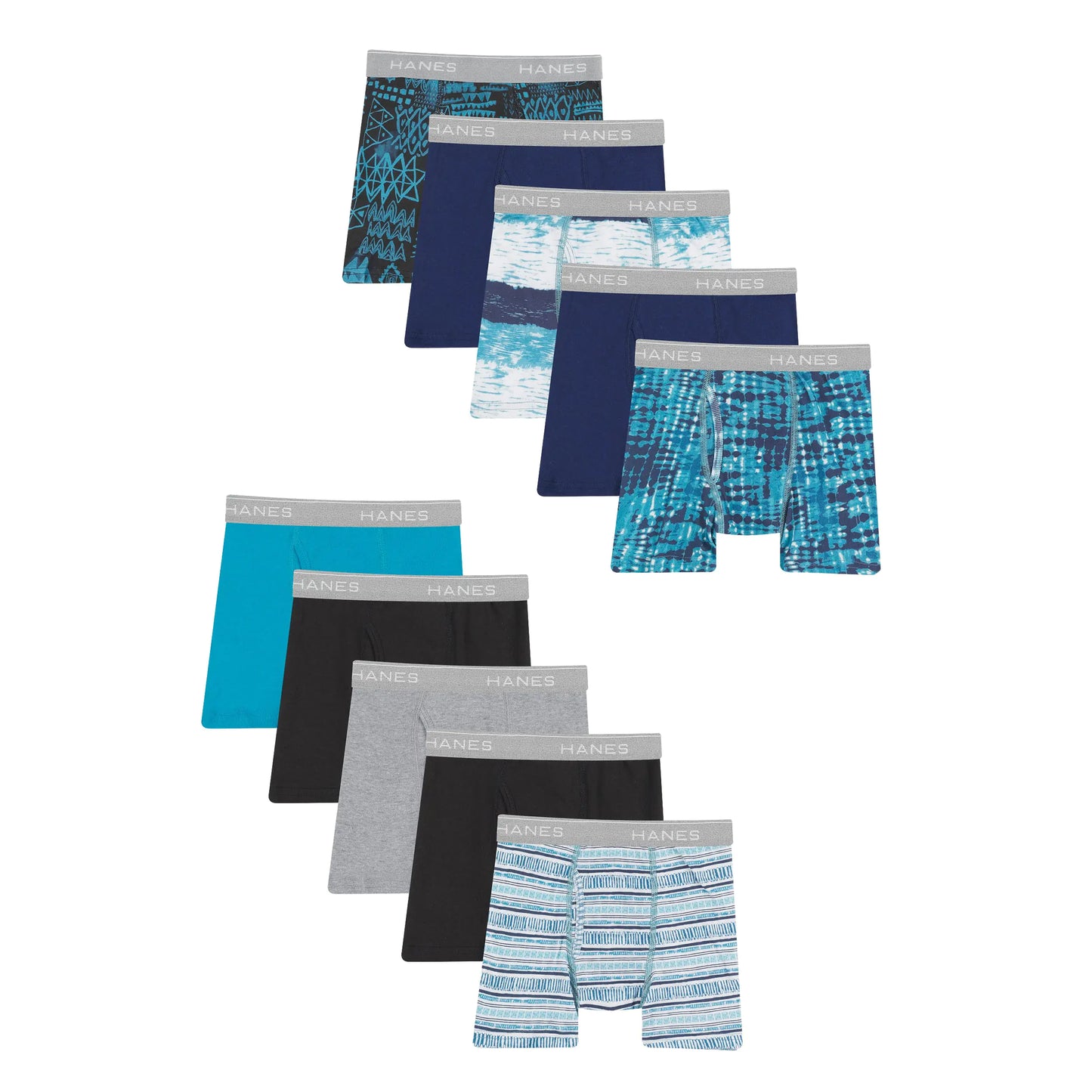 Hanes boys And Toddler Underwear, Comfort Flex and Comfortsoft Boxer Briefs, Multiple Packs Available pack of 10 2T-X-Large Days of Week Assorted - 7 Pack - # BOAA11410005