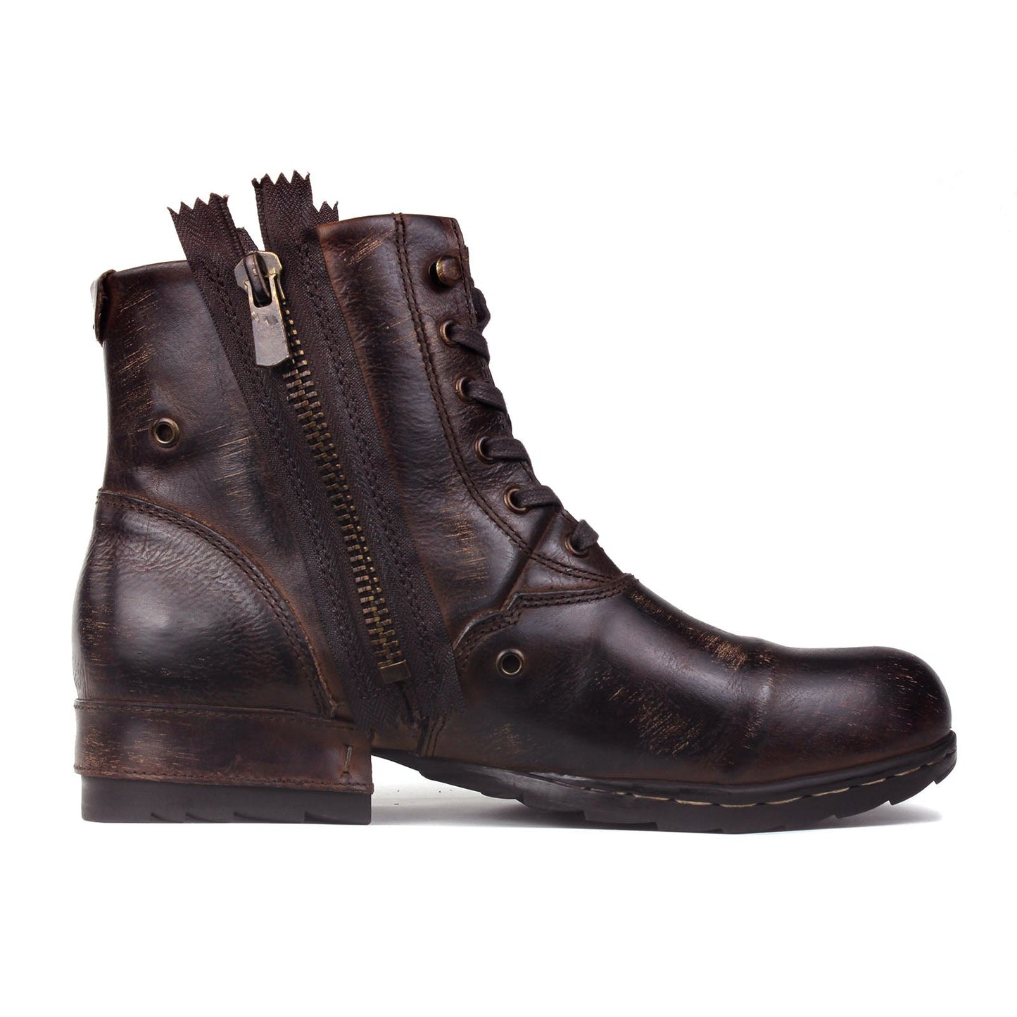 Men's Leather Ankle Boots OS-5008-8-E-F