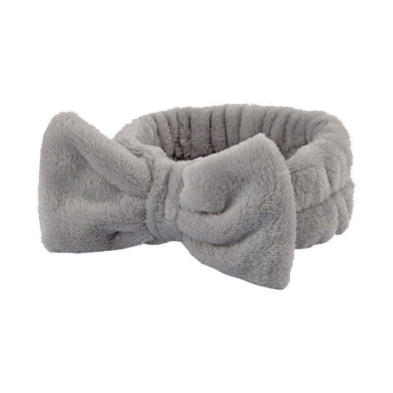 Soft Coral Fleece Wristband and Hairband Set