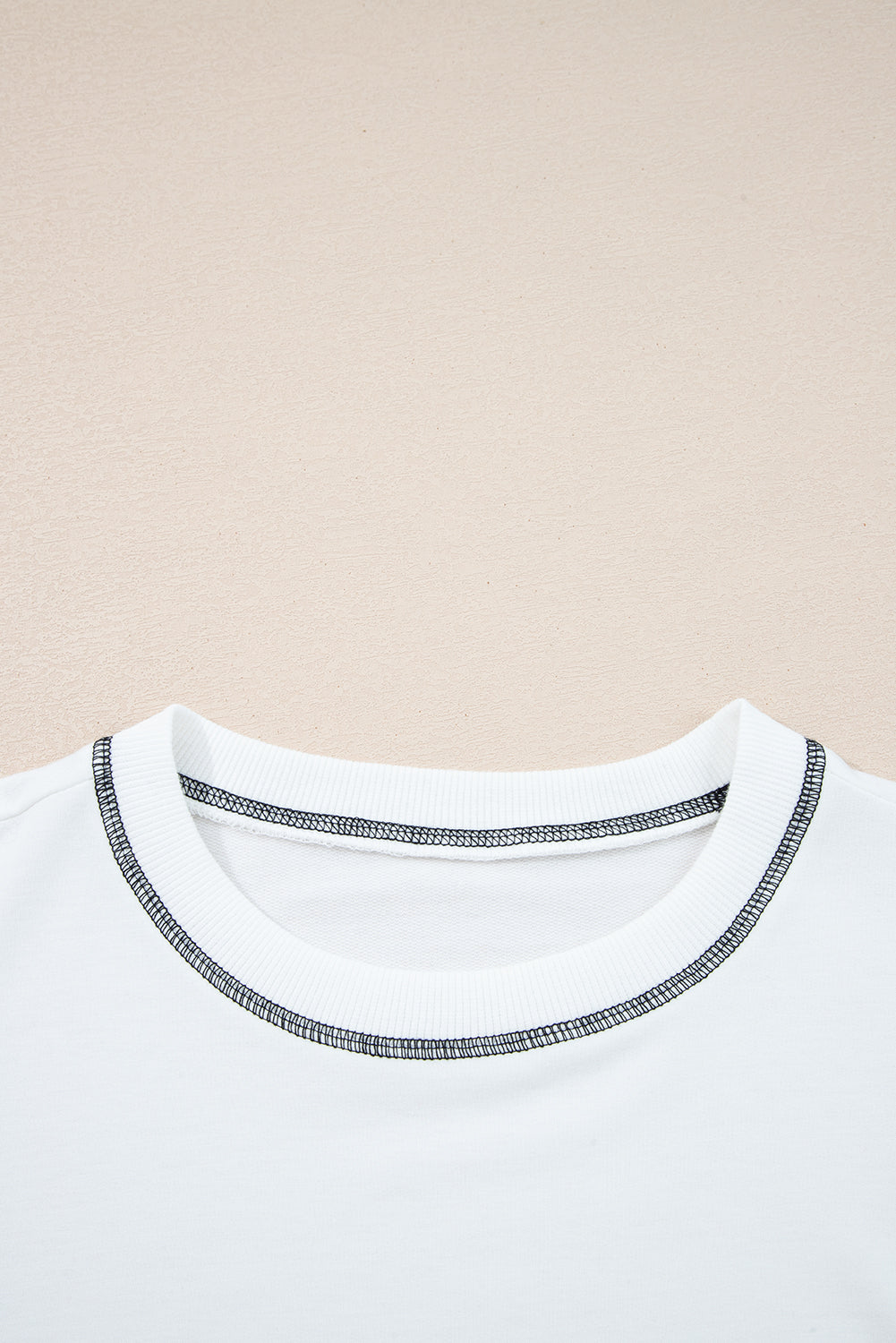 Stripe Colorblock Patchwork Contrast Stitch Sweatshirt