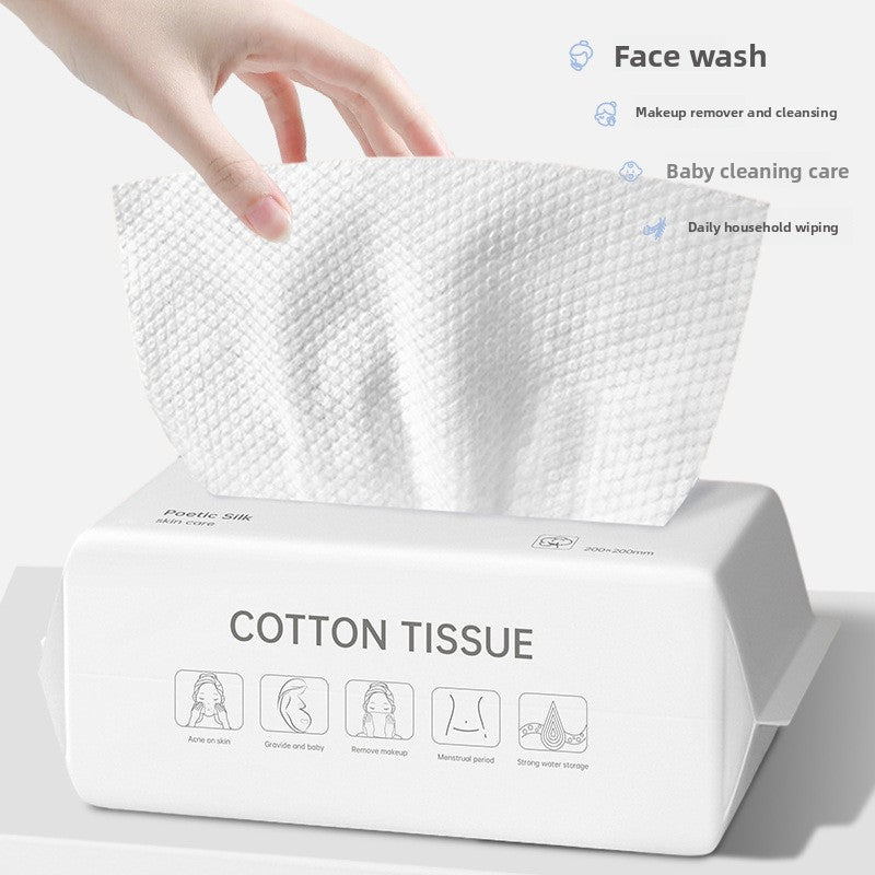 Disposable Cotton Face Towel Thickened for Wet and Dry Use