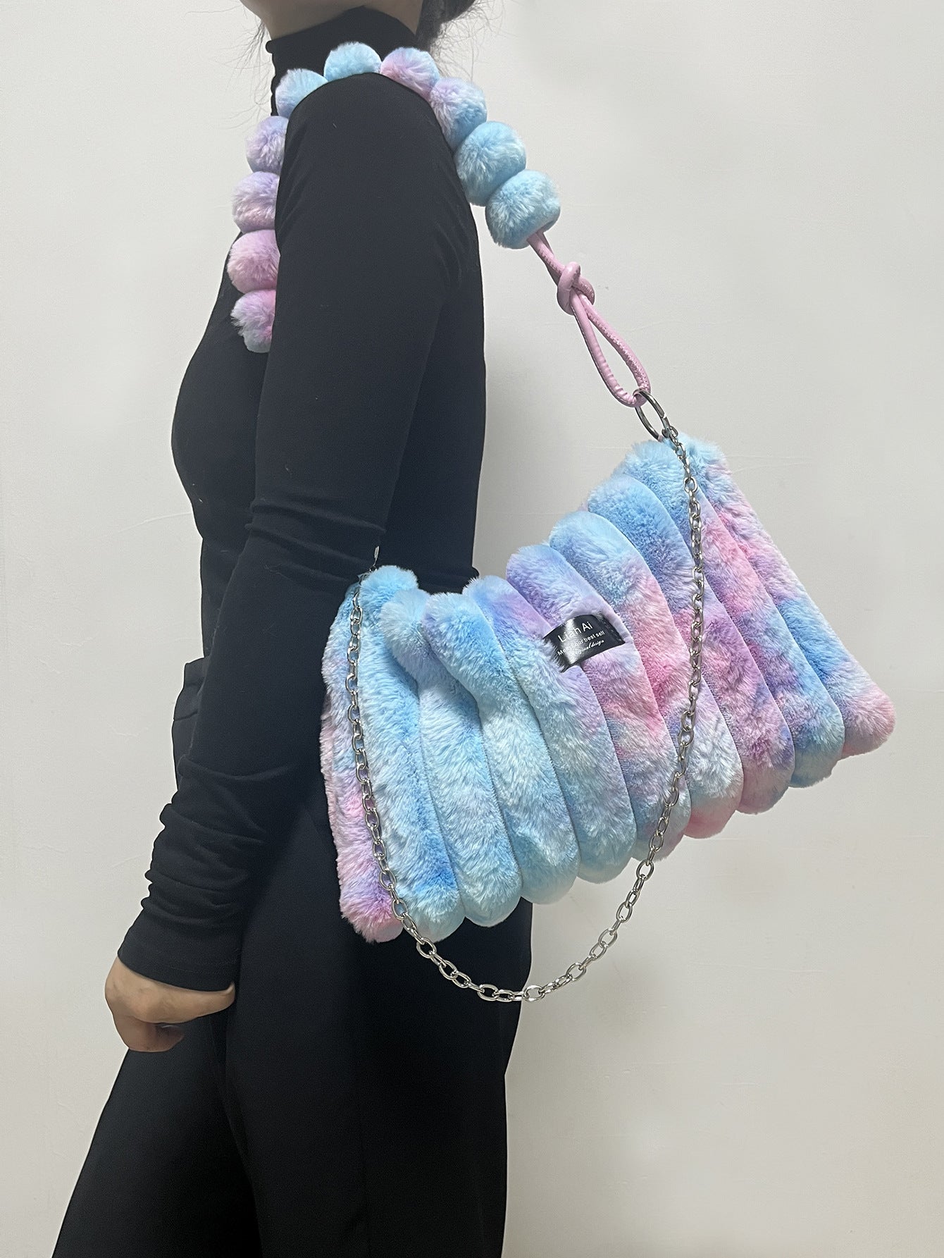 Fluffy handbag