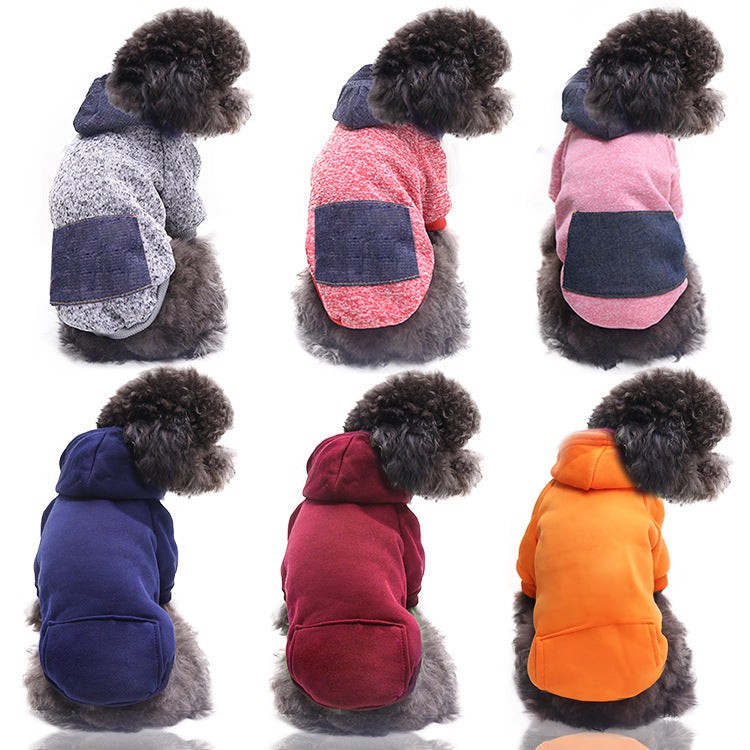 Pet Hooded Sweatshirt with Pockets