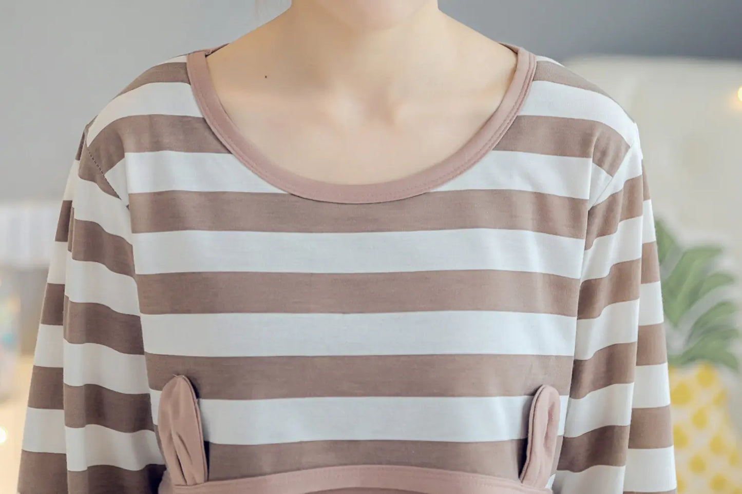 Spring Summer Maternity Pajamas for Nursing Mothers - # BAGE211510130-NURSG