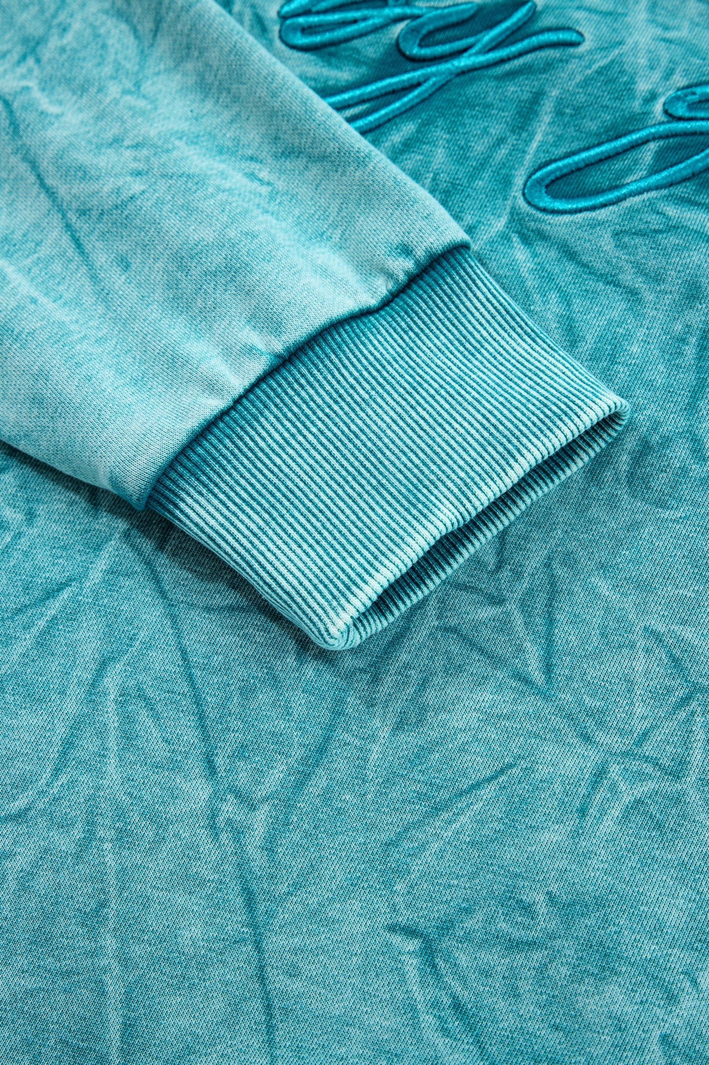 SAVED BY GRACE Embroidered Mineral Wash Sweatshirt