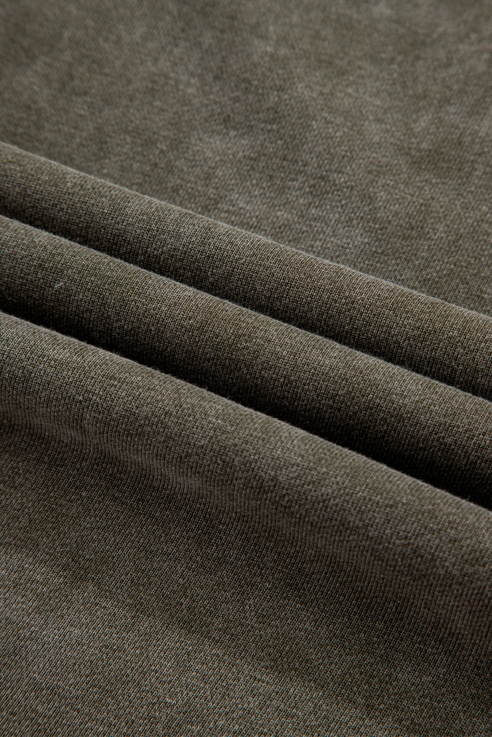 Lace Patchwork Mineral Wash Notched Neck Sweatshirt