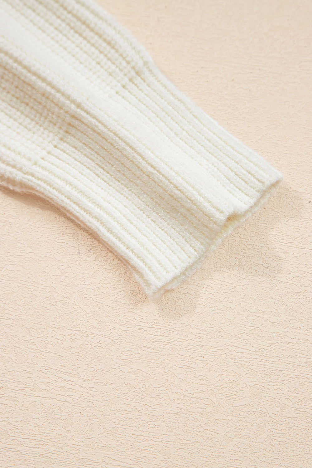 Halloween Pumpkin Embroidered Ribbed Thanksgiving Holiday Sweater