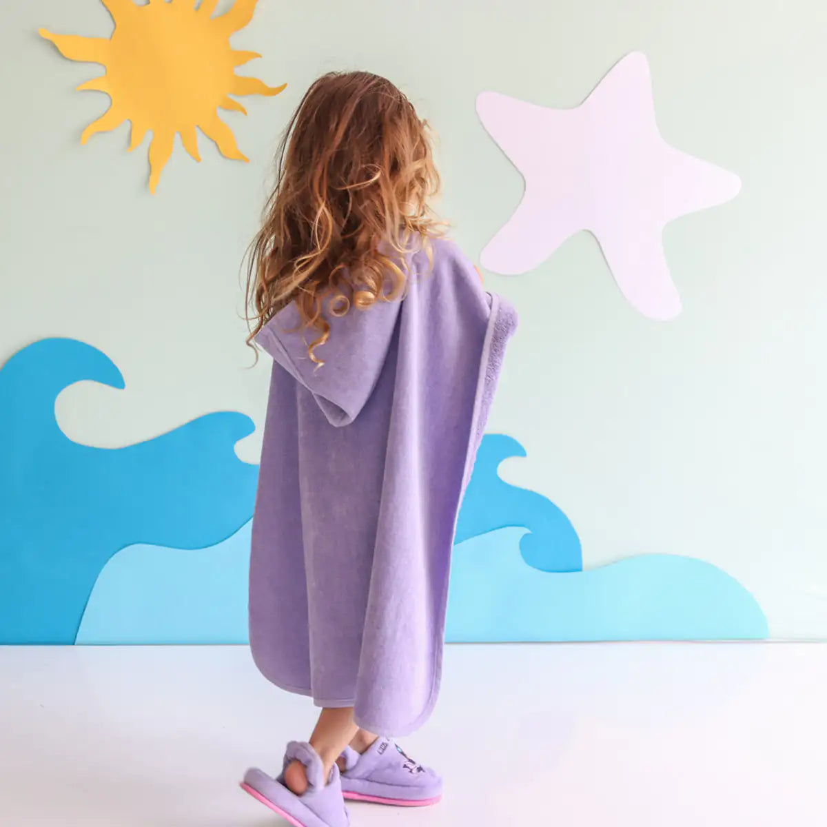 Milk&Moo Kids Poncho and House Slippers Little Mermaid - # GIAA22310003