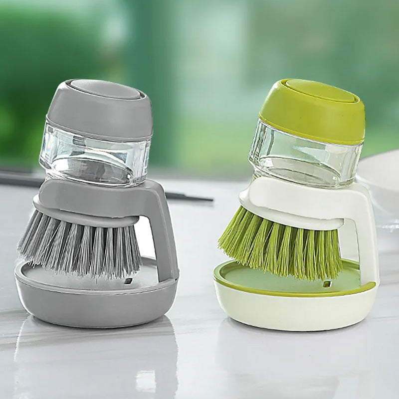 Automatic Liquid Dispensing Kitchen Pot Brush