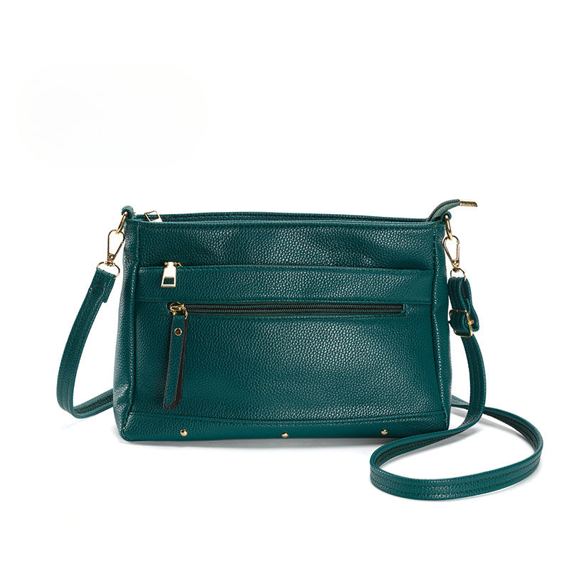 Stylish and simple shoulder Crossbody bag, women's small versatile zipper crossbody purse, stylish small square bag