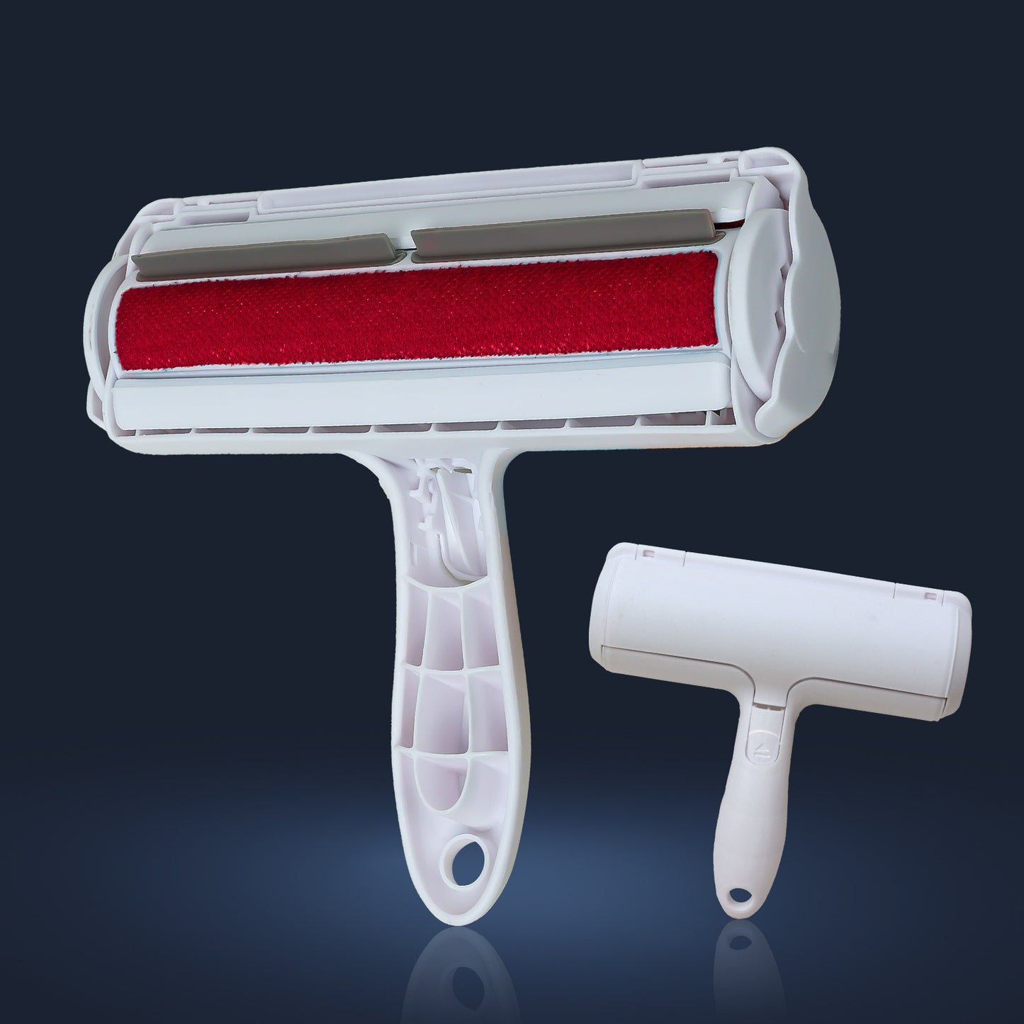 Pet hair removal roller brush suction tool