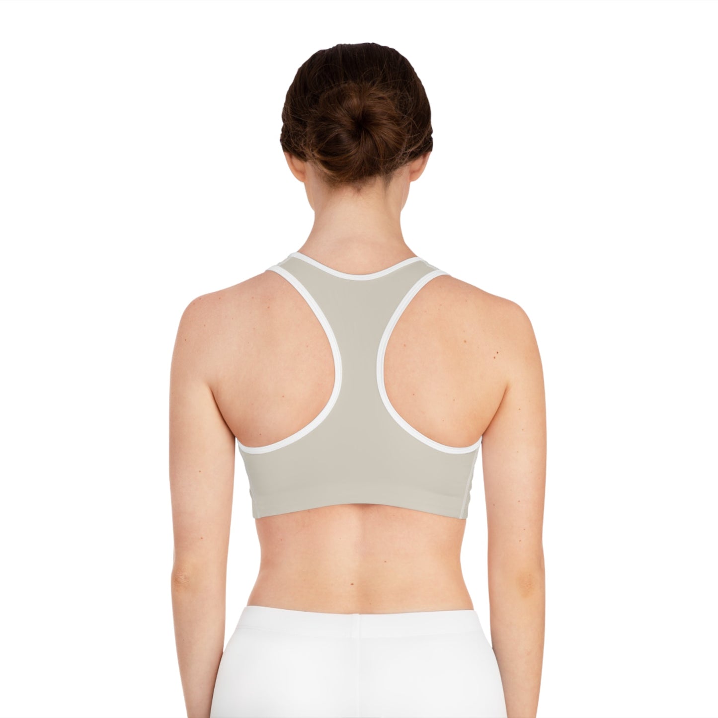 Yoga Sports Bra | Breathable & Supportive Ayurvedic Activewear - Sand Beige