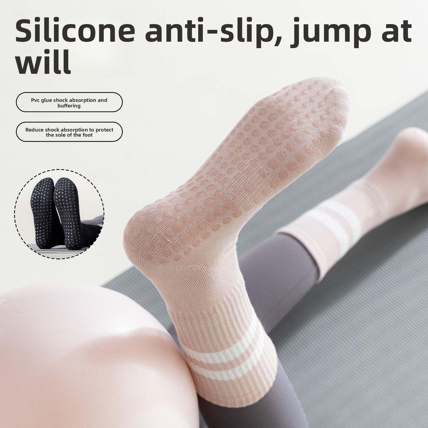 Pilates socks - specially designed anti-slip socks