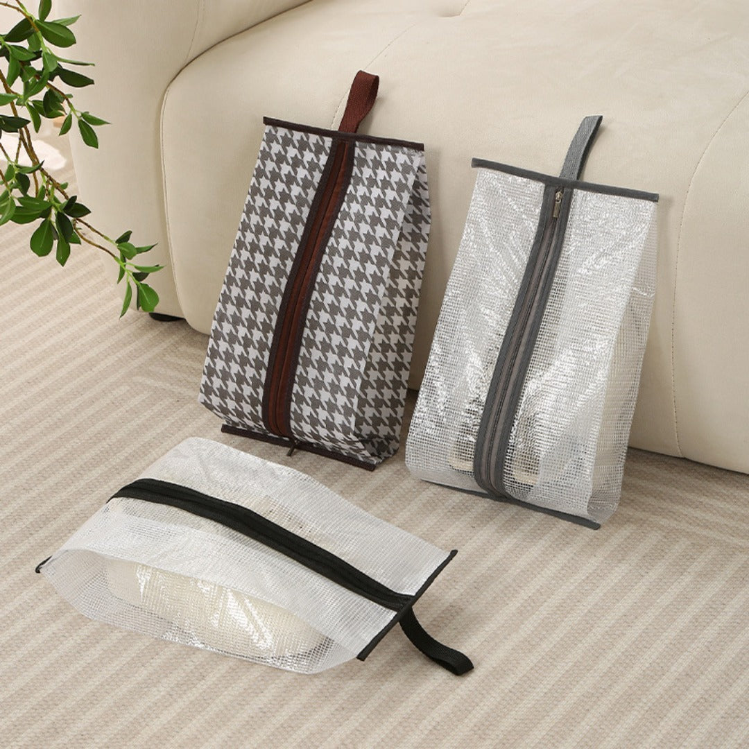 shoe storage bag, multi-functional tote transparent shoe bag, dust-proof and moisture-proof shoe bag, long boots and short boots protective bag.
