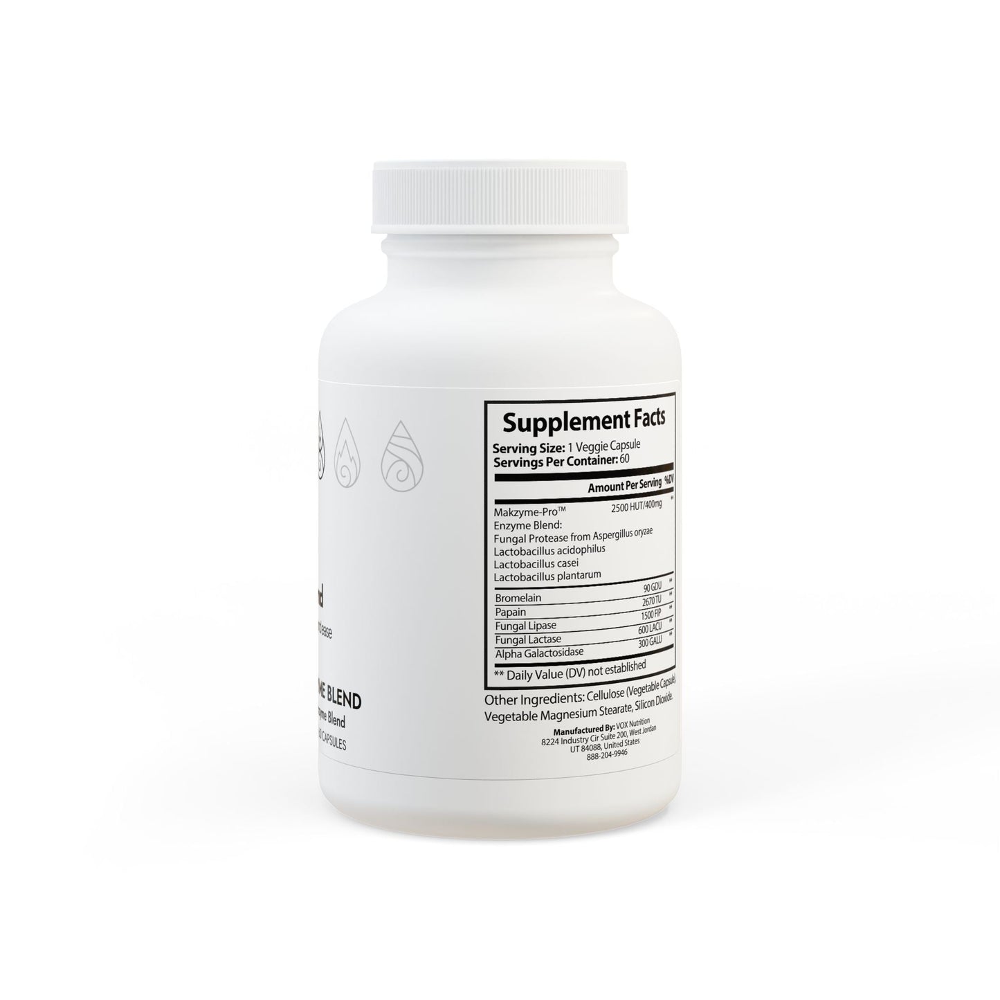 Agni Support | Makzyme-Pro™ Enzymes Complex + Probiotics for Bloating & Gut Harmony