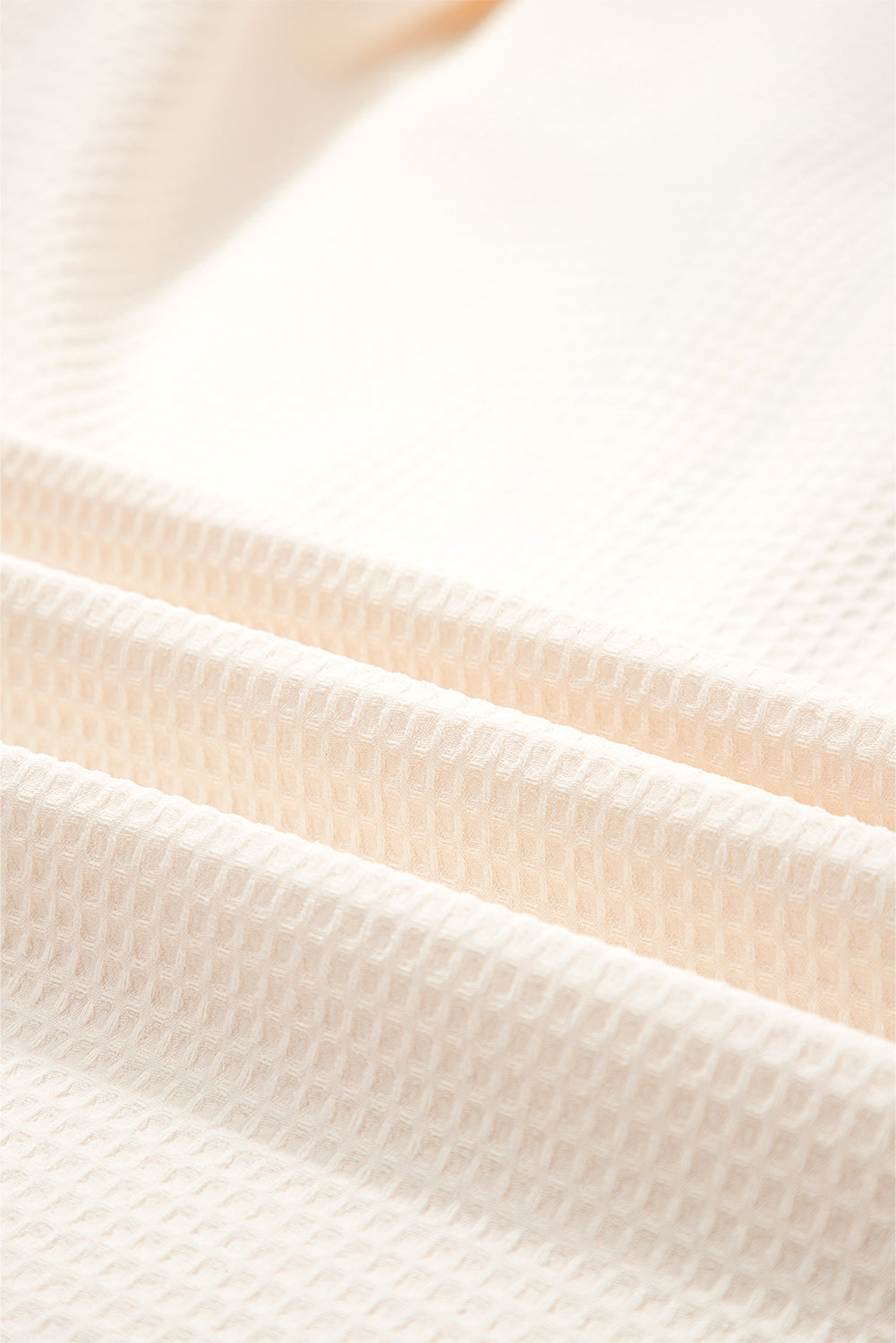 Stripe Contrast Waffle Knit Zip Up Polo Sweatshirt