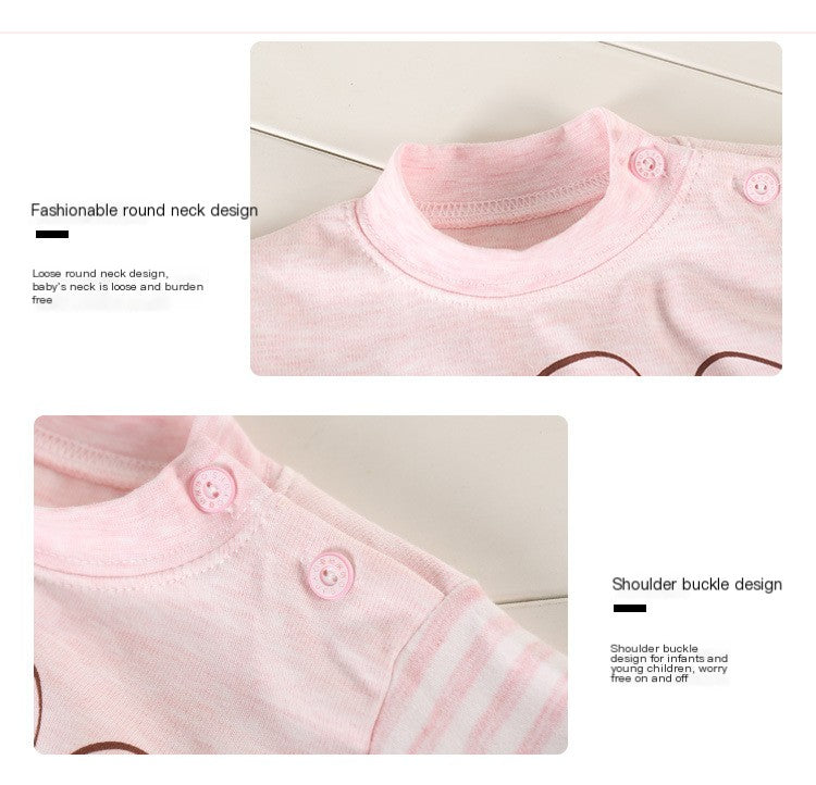 Children's Cotton Pajama Set for Fall and Winter - # BAAA81810029