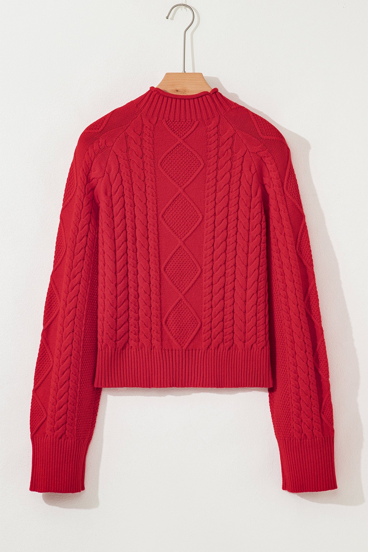 Cable Knit Long Sleeve Sweater